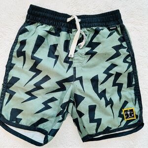 Munster Green and Black Lightning Shorts